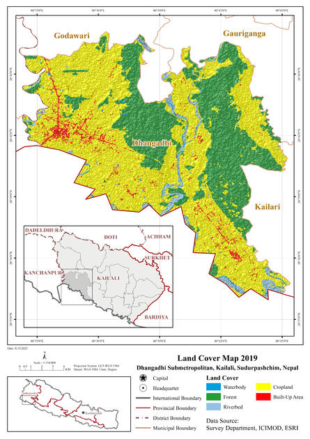 Dhangadhi Land Cover Map 2019