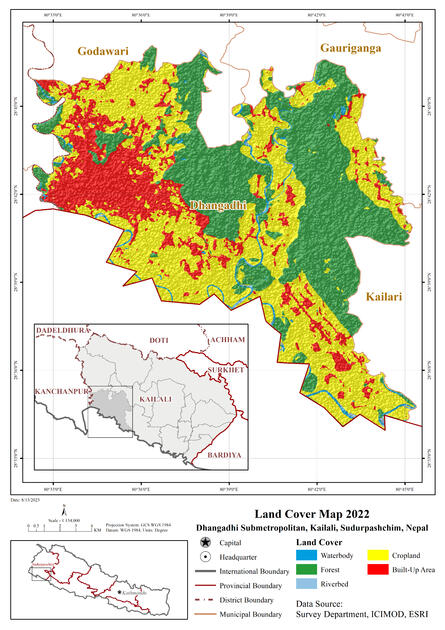Dhangadhi Land Cover Map 2022