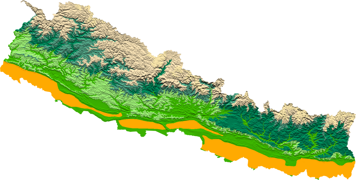 Resolve Biomes of Nepal (From Earth Map)