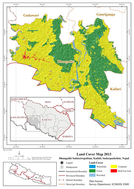 Dhangadhi Land Cover Map 2013