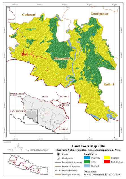 Dhangadhi Land Cover Map 2004