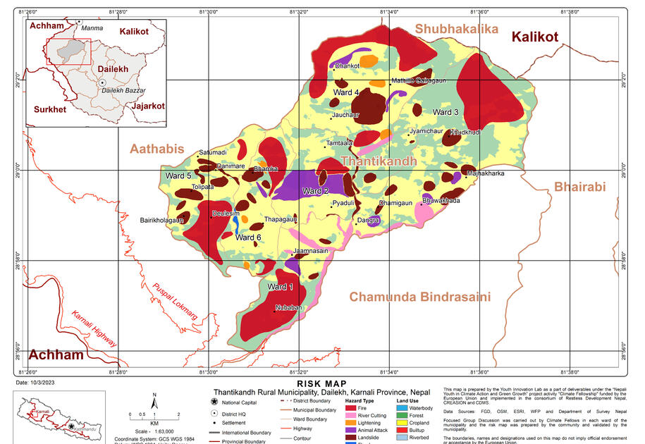 Hazard Risk Map (WIN-DRR 2023)
